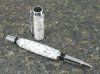 #1137 - White Stony Matrix Acrylic Rollerball Pen