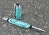 #1138 - Turquoise Stony Matrix Acrylic Rollerball Pen