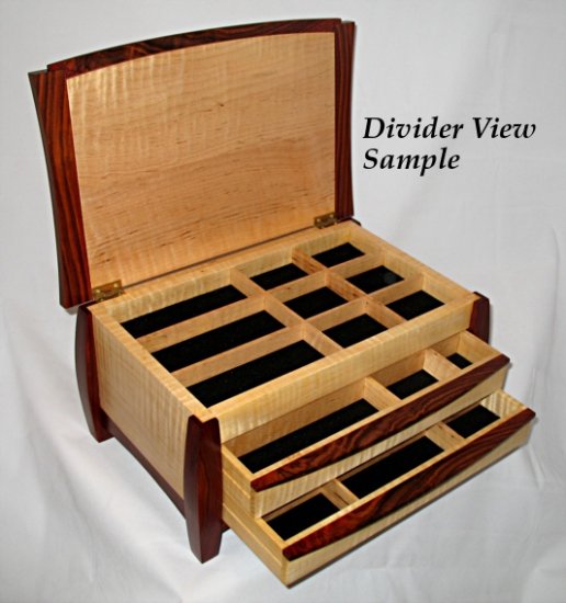 Dutchess Jewelry Box - Lacewood Accents - Click Image to Close