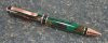 #1147 - Green/Bronze Swirl Acrylic Ballpoint Pen