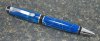#1145 - Blue/White Swirl Acrylic Ballpoint Pen