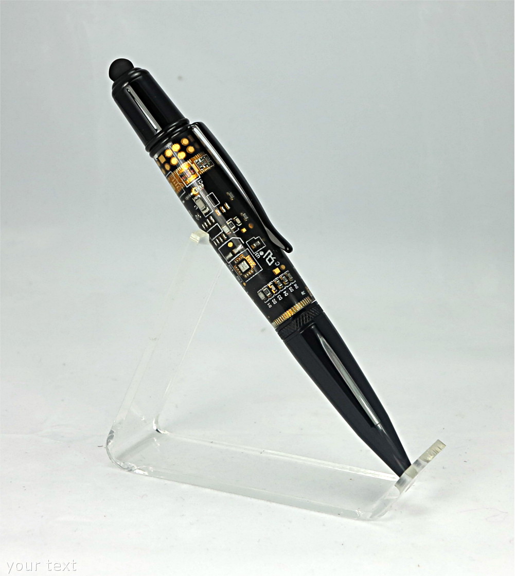 #1604 - Computer Circuit Board Pen with Stylus - Click Image to Close