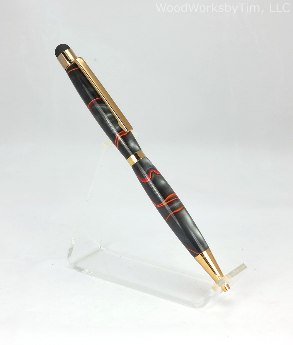 #1794 - Stylus Equipped Slimline Ballpoint Pen - Click Image to Close