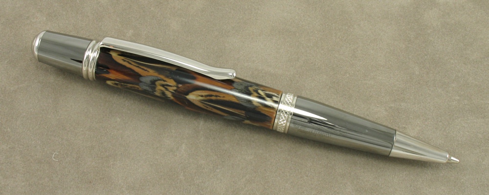 #1285 - Phasant Feathers Ballpoint Pen - Click Image to Close