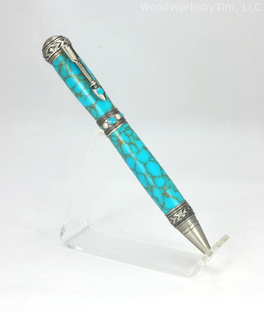 #1755 - Southwest/Turquoise Theme Ballpoint Pen