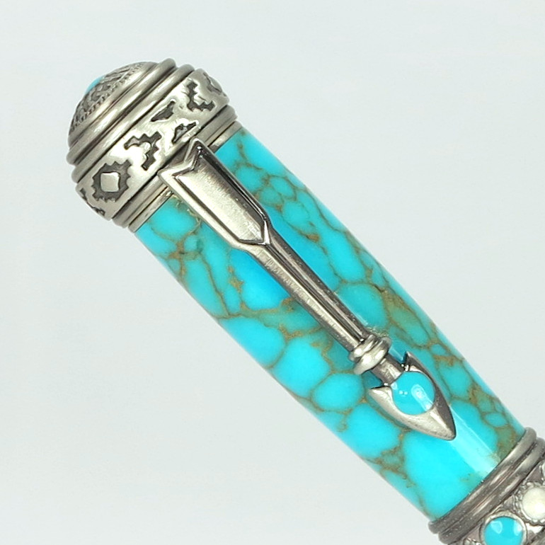 #1756 - Southwest/Turquoise Theme Ballpoint Pen