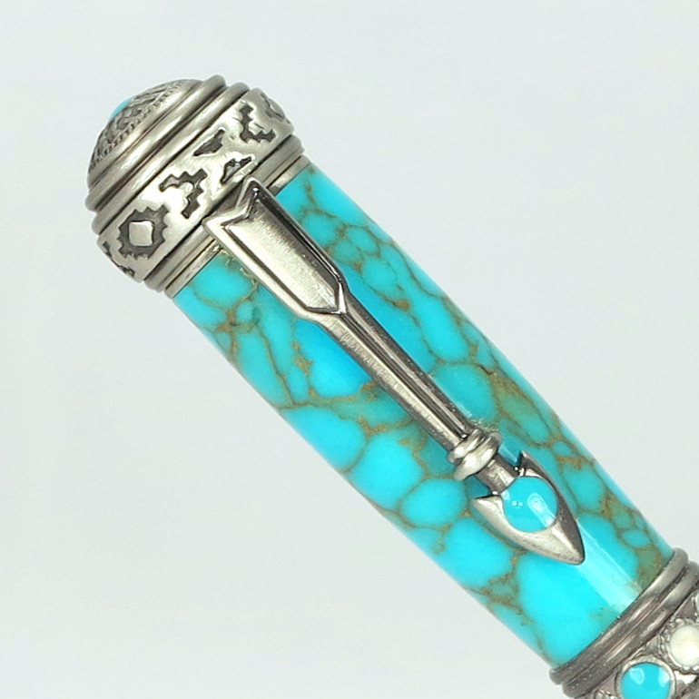 #1757 - Southwest/Turquoise Theme Ballpoint Pen
