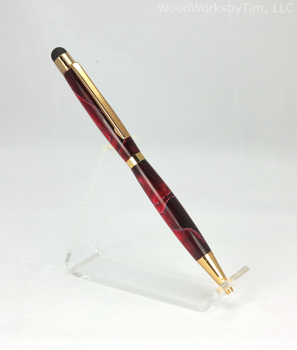 #1761 - Stylus Equipped Slimline Ballpoint Pen
