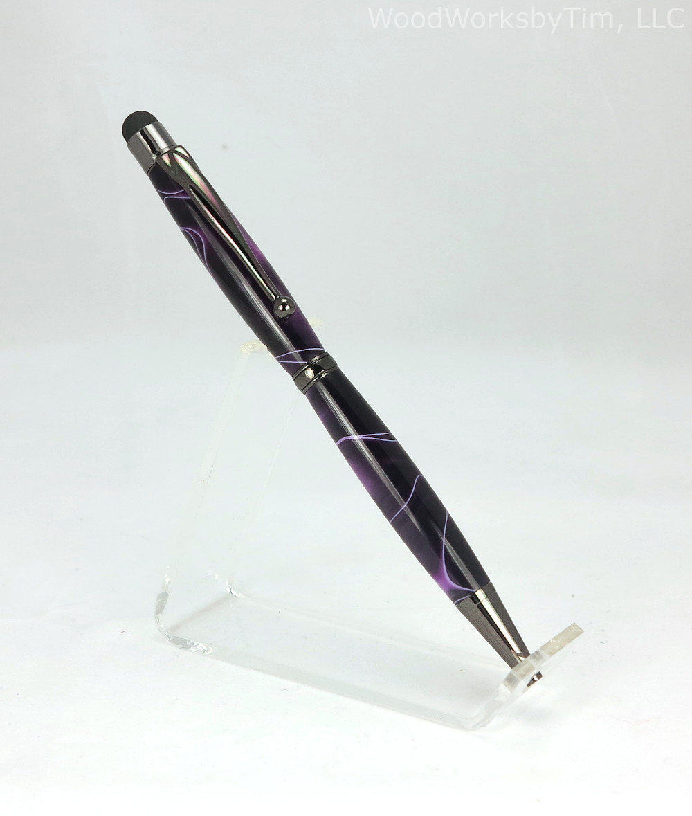#1793 - Stylus Equipped Slimline Ballpoint Pen - Click Image to Close