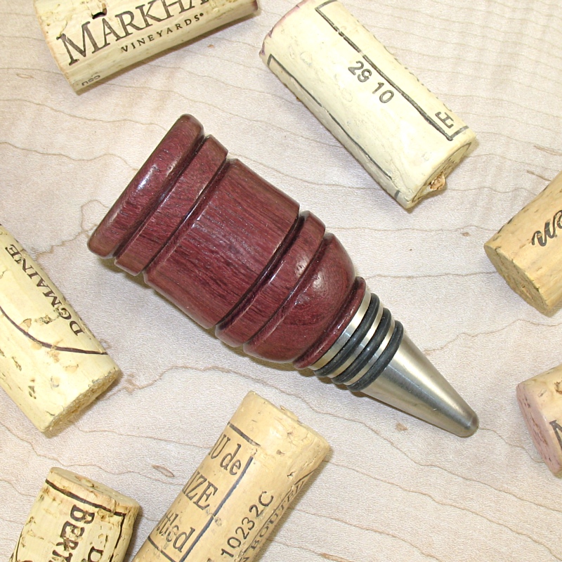 #WBS1018 - Wooden Wine Bottle Stopper