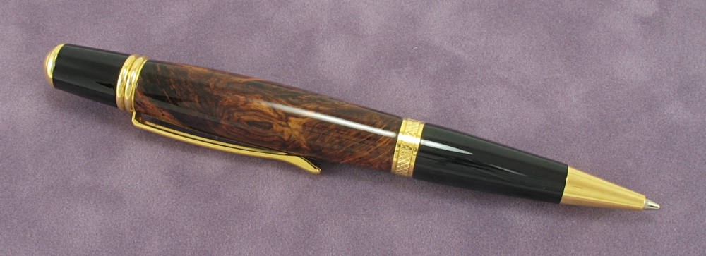 #1127 - Honduran Rosewood Burl Ballpoint Pen